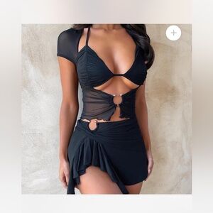 NWT Outcast black skirt set